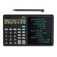thumbnail image 1 of PEONAVET Desktop Calculator Desktop Calculator 12 Digits Desktop Calculator with Large Hand-Writing LCD Notepad Solar Powered Standard Function Calculator for Office School Home, 1 of 1