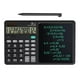 thumbnail image 1 of Calculadora de escritorio de 12 dígitos con gran bloc de notas LCD para escritura a mano | Alimentado por energía solar y respaldo de batería | Funciones estándar de oficina/hogar | Pantalla de, 1 of 9
