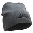 thumbnail image 4 of Classic Bug Symbol Car Embroidered Big Size 8 Inch New Solid Color Short Beanie - Charcoal XL-3XL, 4 of 5