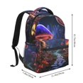 thumbnail image 2 of Fotbe Jungle Path Glowing Mushrooms Mochila Casual con Estampado para Escuela, Viajes y Actividades al Aire Libre - Duradera, Ligera y Cómoda, 2 of 5