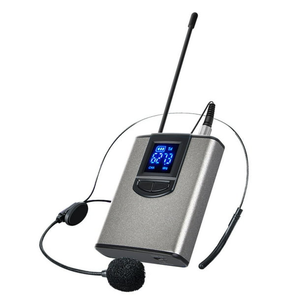 UHF Wireless System Microphone Lapel Mic Receiver Transmitter for Voice