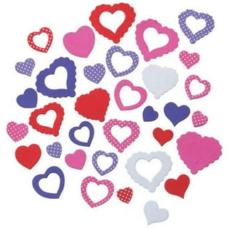Hapeper 300 Pieces Valentine's Day Heart Foam Stickers Self Adhesive Heart  Shape Sticker for Wedding Valentine's Day Crafts Gift Decoration