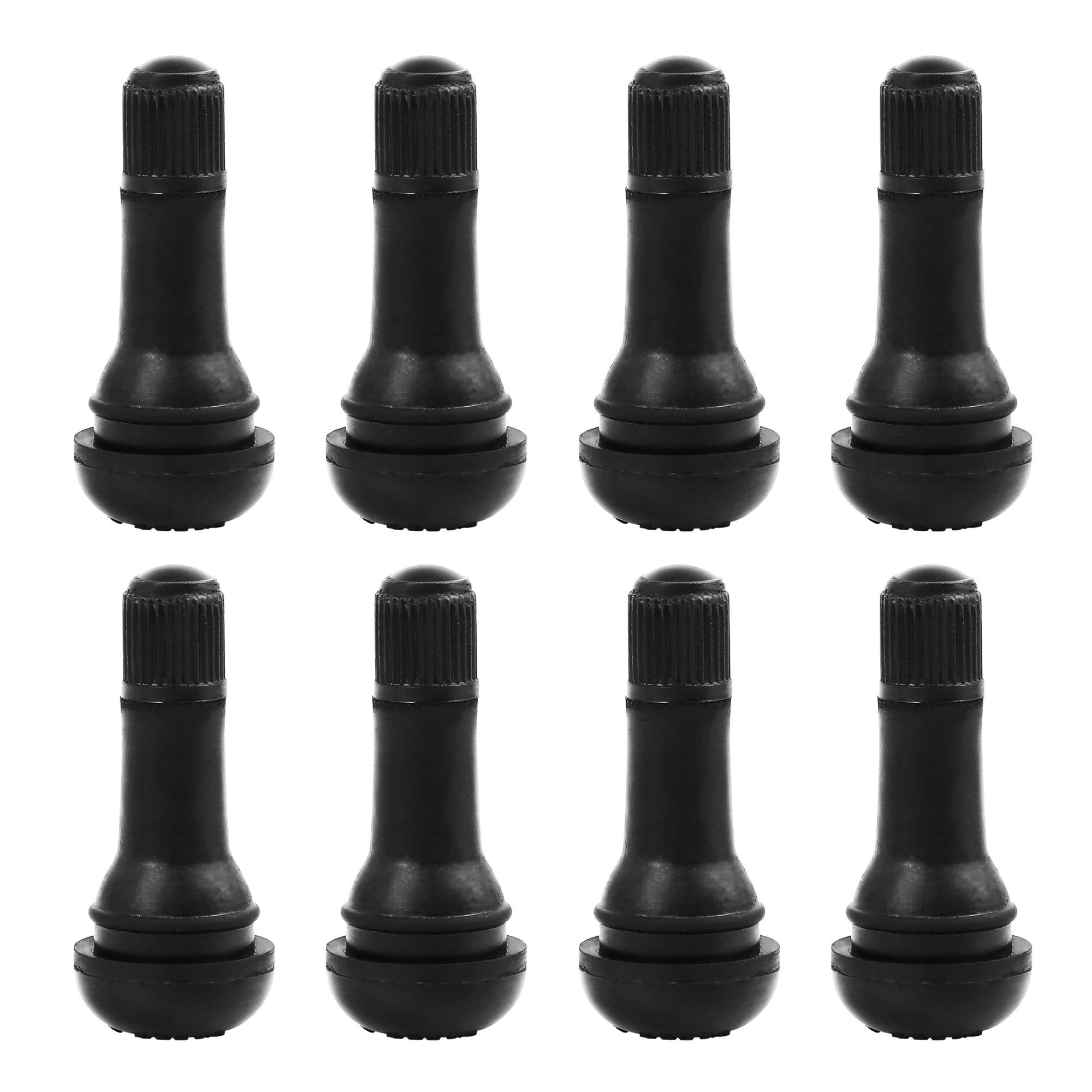 8pcs TR413 Black Rubber Short Snap-In Tire Valve Stems Tyre Service ...