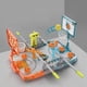 thumbnail image 3 of Mini juego de mesa de baloncesto Montessori para niños, divertido juego de mesa de baloncesto con canasta de dedos, habilidades motoras, tiro deportivo, juguetes 10 bolas con temporizador, 3 of 8