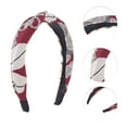 thumbnail image 3 of Unique Bargains 1 Pc Fashion Leaf Pattern Headbands for Women Red, 3 of 6