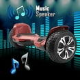 thumbnail image 4 of GYROOR Warrior Off Road Hoverboard, 8.5 inch Self Balancing Scooter with Bluetooth Speakers and LED Lights, UL2272 Certified - Red, 4 of 8