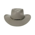 thumbnail image 2 of Stetson Unisex Drifter 4X Felt Cowboy Hat Stone 6 3/4, 2 of 5
