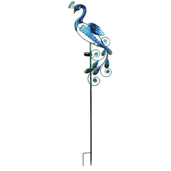 Sunset Vista Designs 079864 - Solar Blue Peacock Sunset Vista Designs Stake