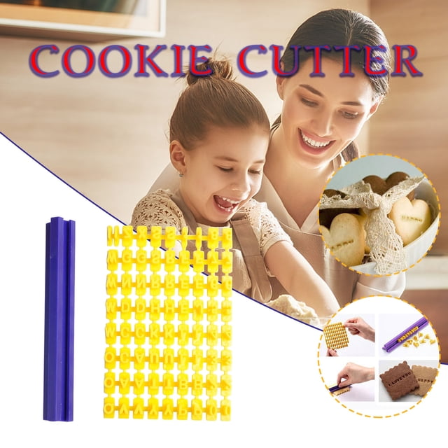 Xihbxyly Molde para Pastel con Letras En Inglés, Plástico Apto para Uso Alimentario, Impresión con Tipos Móviles, para Crear Pasteles de Crema Fondant, Galletas y Repostería, Decoración para Fiestas