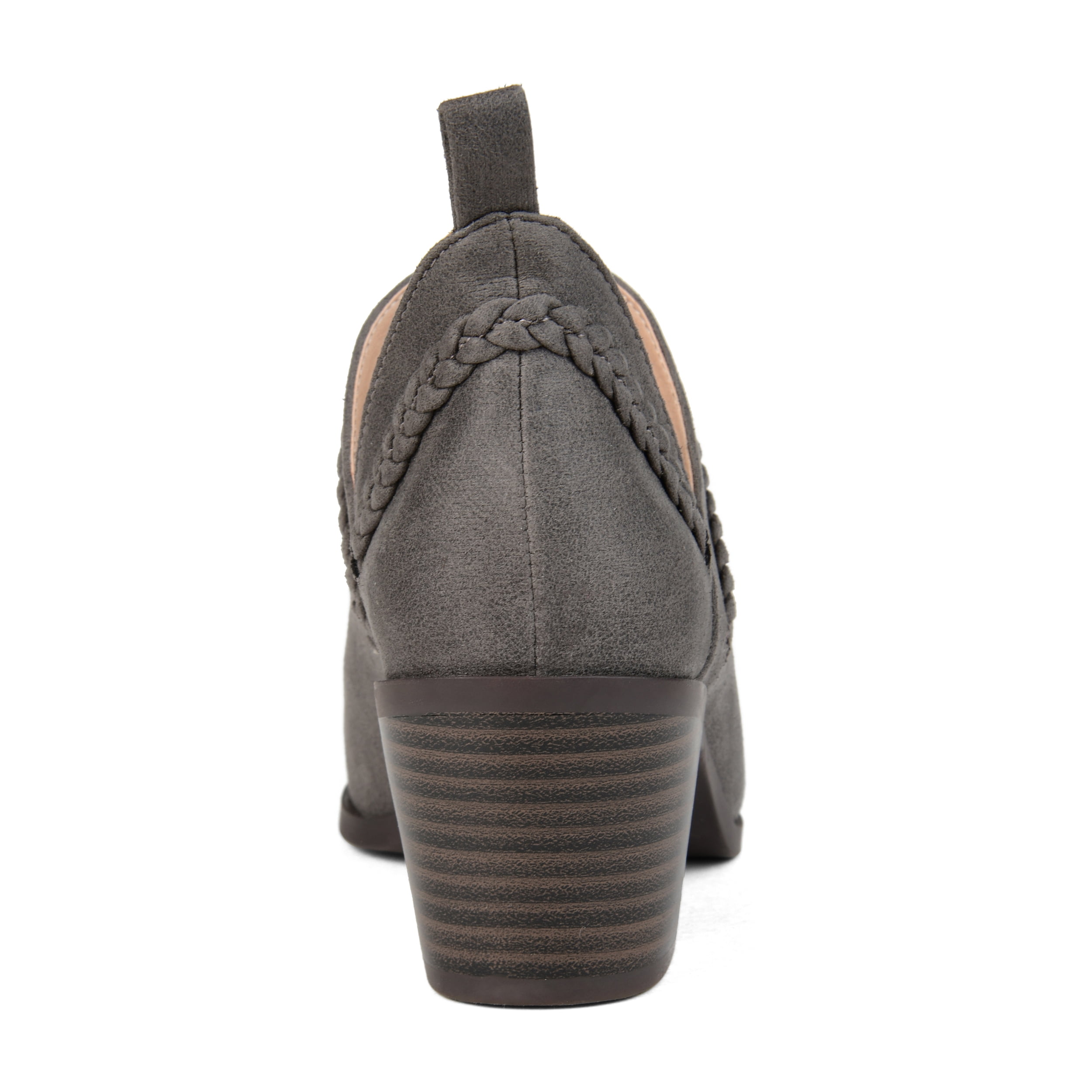 Journee Womens Sophie Pull On Stacked Heel Booties