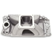 Edelbrock 2927 Super Victor Series Intake Manifold; 3500-8500 rpm; 9.8 in. Deck; Designed For Chevy Big Block Racing Engines w/Rect. Port Heads; Single Plane; Satin Finish;