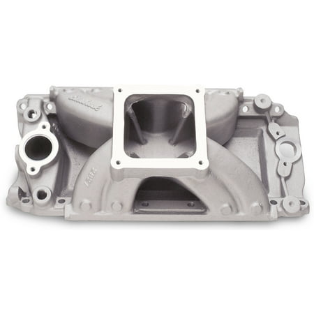 Edelbrock 2927 Super Victor Series Intake Manifold; 3500-8500 rpm; 9.8 in. Deck; Designed For Chevy Big Block Racing Engines w/Rect. Port Heads; Single Plane; Satin Finish;