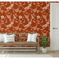 thumbnail image 5 of S4Sassy Peel & Stick Vinyl Wallpaper, Chic Hibiscus Sketch Wallpaper Contact Paper Waterproof - Brown, 25"x240", Removable Wall Covering for Home Decor in Bedrooms, Renter Spaces, Cabinets, 5 of 9