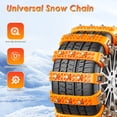 thumbnail image 5 of Fohil 8 Pack Snow Chains Tire Chains Anti-skid Car Chains Universal Tire Chains for Car Pickup Trucks SUV, 5 of 7
