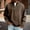 Coffee, variant on Men's Oversized Washed Denim Quarter-Zip Stand-Collar Sweatshirt, Raglan Long-Sleeve, Vintage Denim Weave for Western Rides Pink L