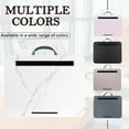 thumbnail image 3 of Lap Desk, Portable Laptop Desk Fits Up to 16“ Laptops, with Tablet Slot, Built-in Cushion, Great for Home & Office,Lap Desk for Laptop,Lap Desk with Cushion (White Marble, Medium), 3 of 14