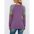 thumbnail image 3 of Women's Maternity Nursing Shirt Top Long Sleeve Patchwork Breastfeeding Clothes, 3 of 9