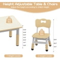 thumbnail image 2 of Adjustable Kids Table and 6 Chairs Set - Graffiti-Resistant, Non-Slip, with Storage Box - Ideal for Home, Daycare, Preschool, Learning space - Appropriate for Ages 2-10, 2 of 6
