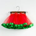thumbnail image 3 of EnJoCho Festivity Tulle Dance Tutu For Children Layered Tulle Dance Skirt Puffy Skirt With Satin Bow Kids Girls Tutu Christmas Party Dance Ballet Tutu Skirt Toddler Rainbow Baby Skirt, 3 of 7