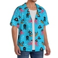 thumbnail image 2 of Sikiie pirate Octopus Print Men's Wrinkle Free Untucked Cuban Shirt Business Casual Button Down Shirts Short Sleeve Shirt-X-Large, 2 of 5