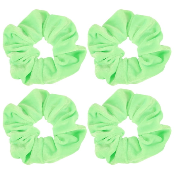 SHOWERORO Hair Scrunchies Flannelette 4Pcs 11x0.63x0.63in