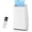 White, variant on 14000 BTU Portable AC with Black Top Cover, Cooling, Dehumidifying & Fan Functions, Perfect for Rooms Up to 750 Sq Ft, Quiet Mode, Energy-Saving Timer, Easy Setup & Year-Round Comfort