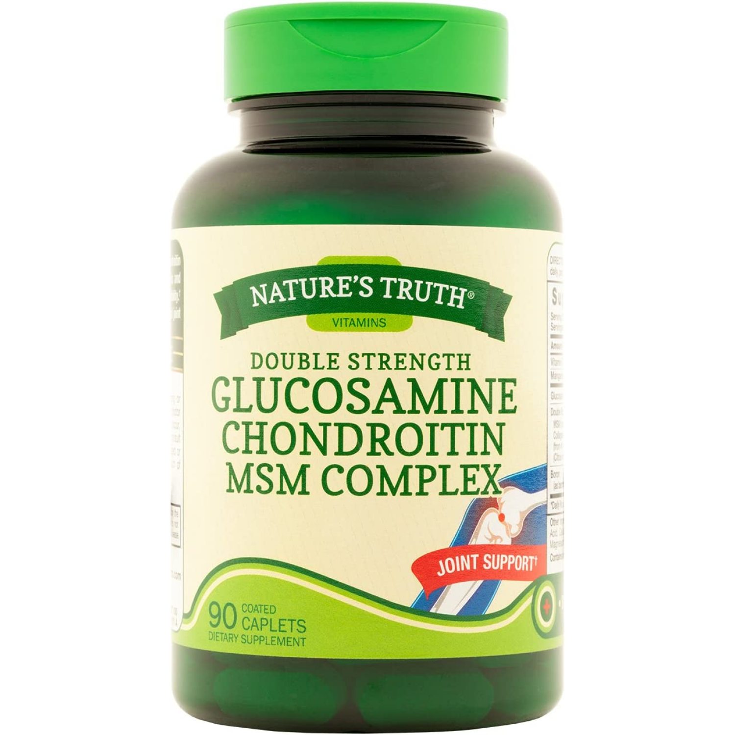 Nature's Truth DS Glucosamine Chondroitin MSM Complex 90 Tablets