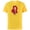 Yellow, variant on Disney Princess Ariel Modern Art Deco Style - Short Sleeve Cotton T-Shirt for Adults - Customized-Black