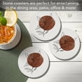 thumbnail image 3 of Thirstystone Mocha Stem 4-Pack Round Stone Coasters, 3 of 7