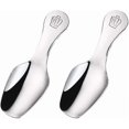 thumbnail image 2 of Less Steel Mini Teaspoon Short S Salt Scoop Spoons For Loose Tea Leaves Beans C Milk Silver4pcs), 2 of 5
