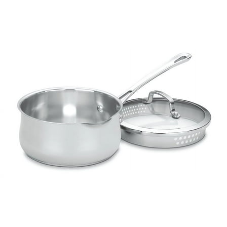 Cuisinart Contour Stainless 2 Quart Pour Saucepan with Cover
