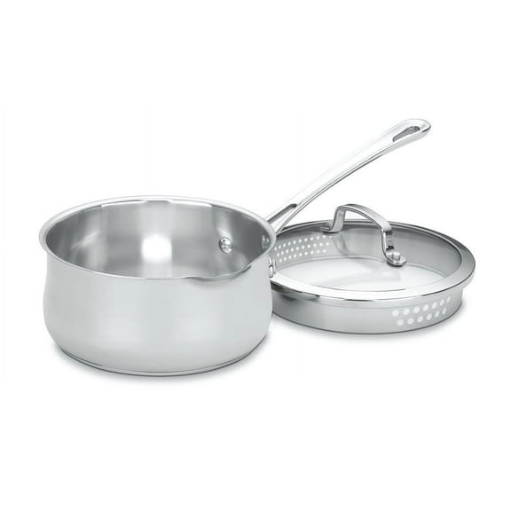 Cuisinart Contour Stainless 2 Quart Pour Saucepan with Cover