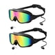thumbnail image 4 of Gafas de natación de amplio campo de visión (paquete de 2) con diseño impermeable, aptas para hombres. Estilo E, 4 of 9