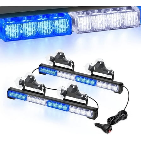 Nilight 17" LED Directional Light Bar, 32 LEDs, 2-in-1 Design with 23 Lighting Modes, 12V Vehicle Power Plug, Universal Fit for Trucks and Utility Vehicles