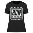 thumbnail image 1 of Marathon Design, Run Fast T-Shirt Women -Image by Shutterstock, Female XX-Large, 1 of 2