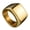 Golden, variant on Wedding Ring Solid Color Finger Decoration Stainless Steel Men Square Band Finger Ring for Party Stainless Steel Si