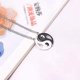thumbnail image 4 of Collar Ying Yang, joyería 2 piezas Tai Chi Yin Yang colgante collar rompecabezas amistad separable amor pareja cadena de aleación hombres mujeres regalo (blanco y negro) ER, 4 of 5