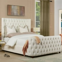 Brooklyn Queen Tufted Bed, Antique White