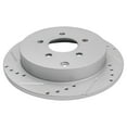 thumbnail image 6 of TRQ Performance Rear Drilled Slotted Coated Brake Rotor Set for GM New, 6 of 6