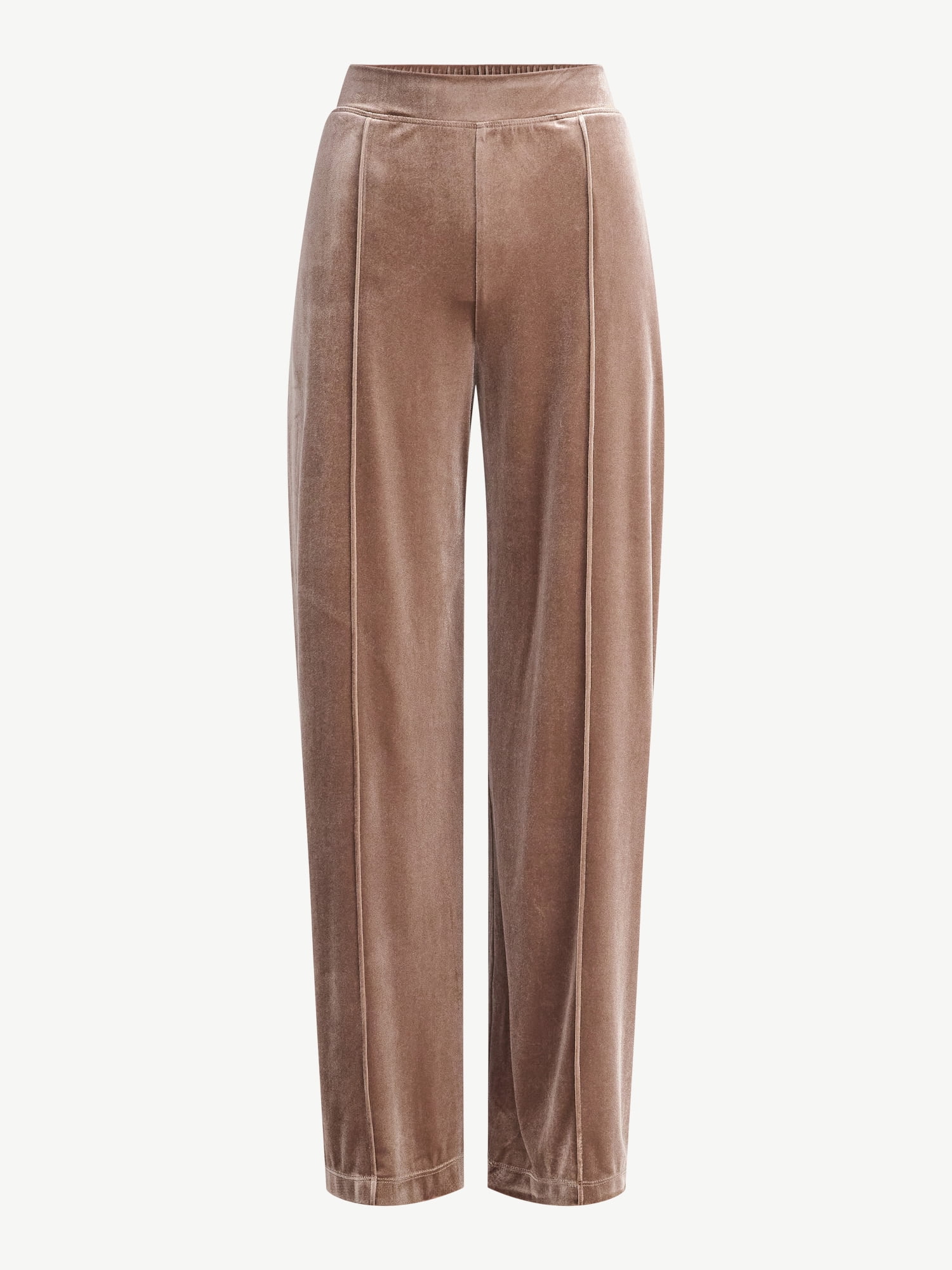Sofia by Sofia Vergara Women's and Women's Plus Size Velvet Wide Leg Pants, 32" Inseam, Sizes XS-4X