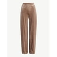 thumbnail image 4 of Sofia by Sofia Vergara Women's and Women's Plus Size Velvet Wide Leg Pants, 32" Inseam, Sizes XS-4X, 4 of 4