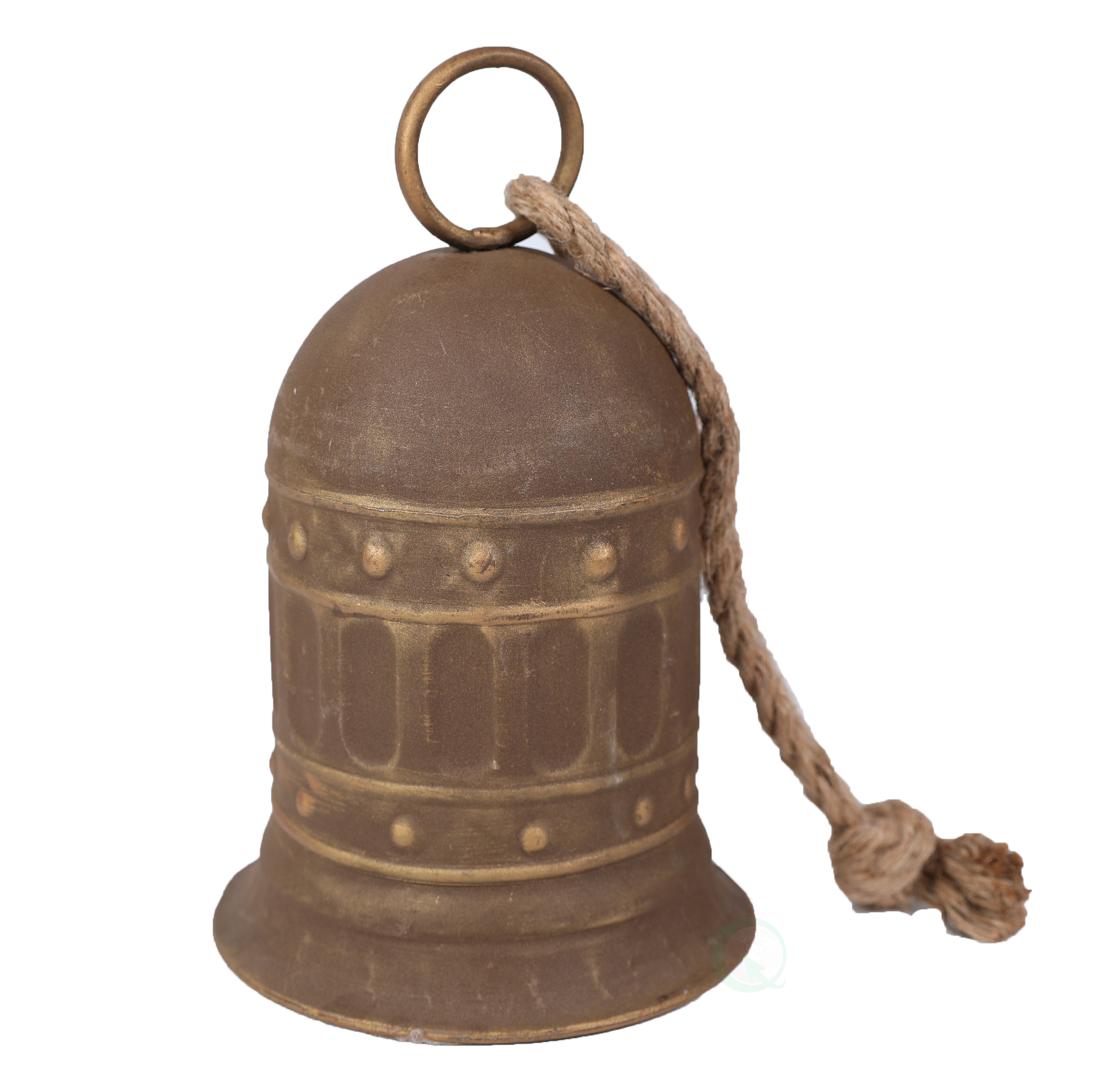 7" Antique Style Large Decorative Metal Bell for Garden and Home Decor