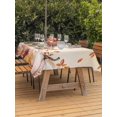 thumbnail image 2 of Outdoor Tablecloth with Umbrella Hole and Zipper, Orange Pumpkins Fall Rectangle Table Cloth 60x102 Inch Waterproof Tablecloth, Thanksgiving Flowers Autumn Leaves Picnic Table Cover for Patio Camping, 2 of 7