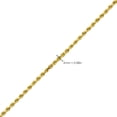 thumbnail image 5 of LoveBling 10K Yellow Gold 2mm Diamond Cut Rope Chain Necklace with Lobster Lock (20"), 5 of 5