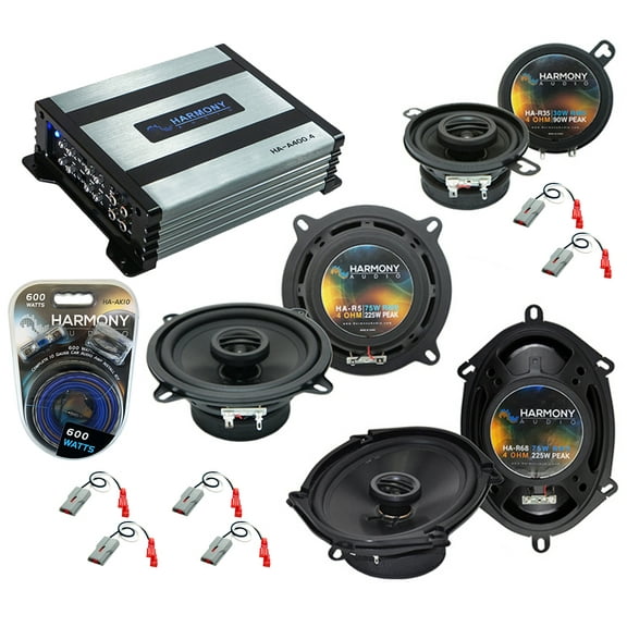 Harmony Ford Mustang 1986-1993 HA-R5 5.25" 225W, HA-R68 5x7" 6x8 225W & 800W Amp