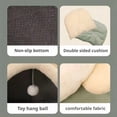 thumbnail image 4 of Cozy Removable Washable Pet Bed for Small Dogs & Cats, Warm Winter Comfort Cushion, Soft Fabric Rectangular Pet Sleeping Mat, Anti-Odor Design, 12.2 x 11 Inch, Gray, 4 of 8