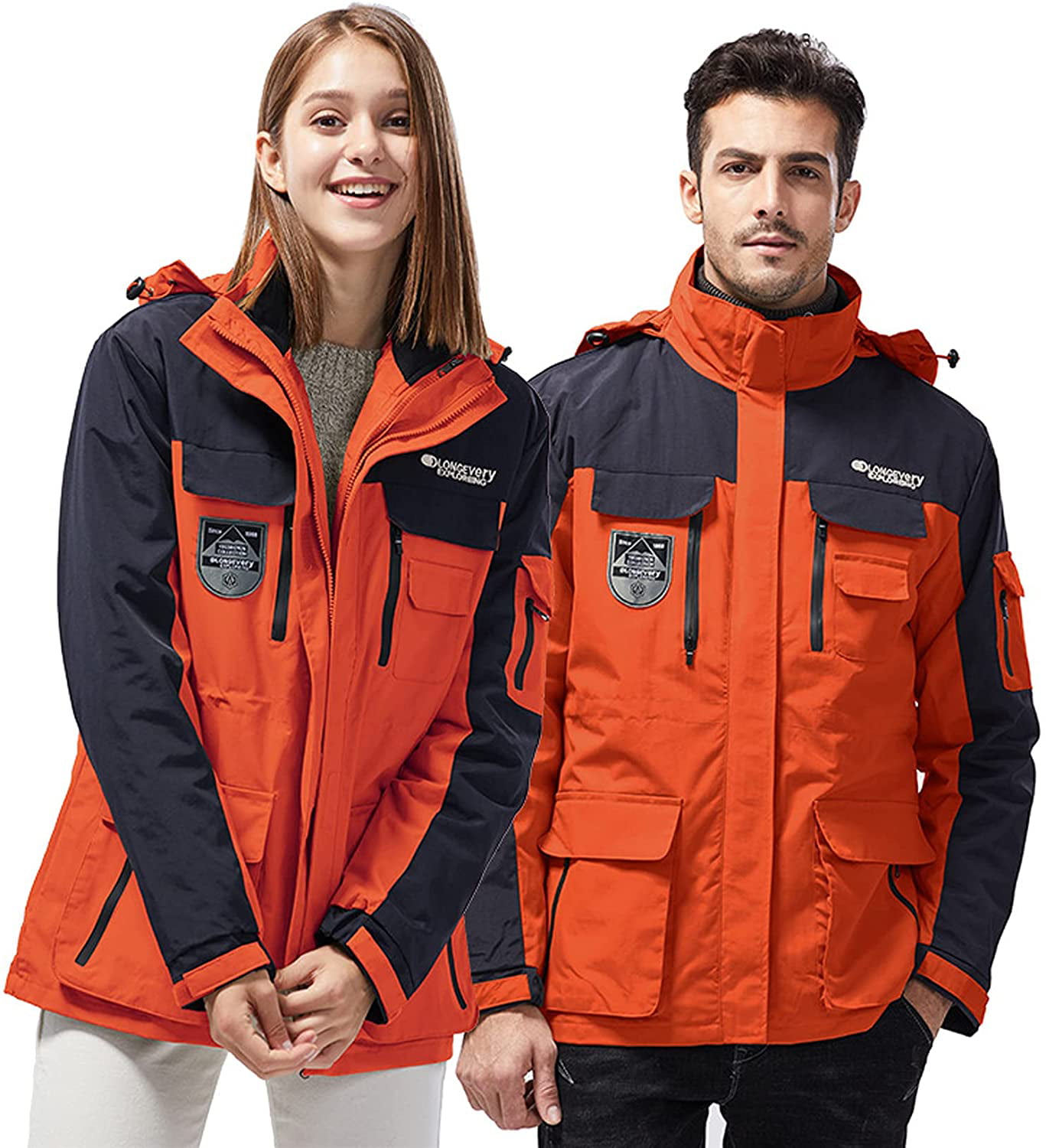 Jacket Outdoor Mountain Ski Hooded men and women 3 In 1 Hiking Waterproof Sport Jacket Outdoor Winter Coat
