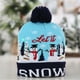 thumbnail image 5 of Toystoory Sombrero de Navidad LED que brilla intensamente Papá Noel * Gorras Suéter de alce Tocado de muñeco de nieve Sombreros de punto Kits de decoración para fiestas Deja que nieve, 5 of 6