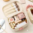 thumbnail image 1 of Bolso de cosméticos Kawaii, organizador de pana, estuche de maquillaje, neceser (blanco L), 1 of 4