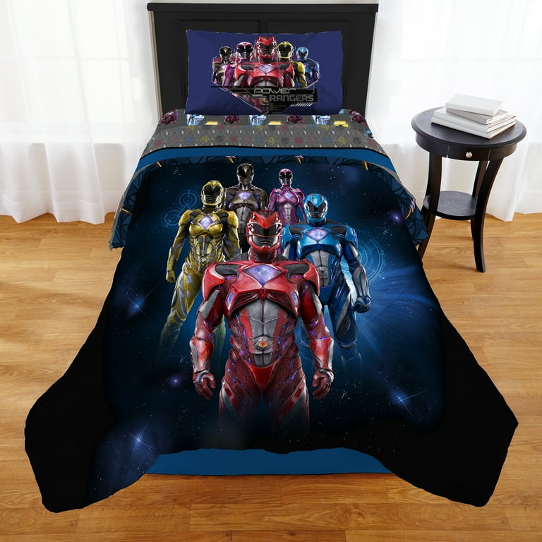 Saban Power Rangers Band Together Twin Full Comforter with Sham 2 Piece